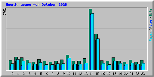 Hourly usage for October 2026
